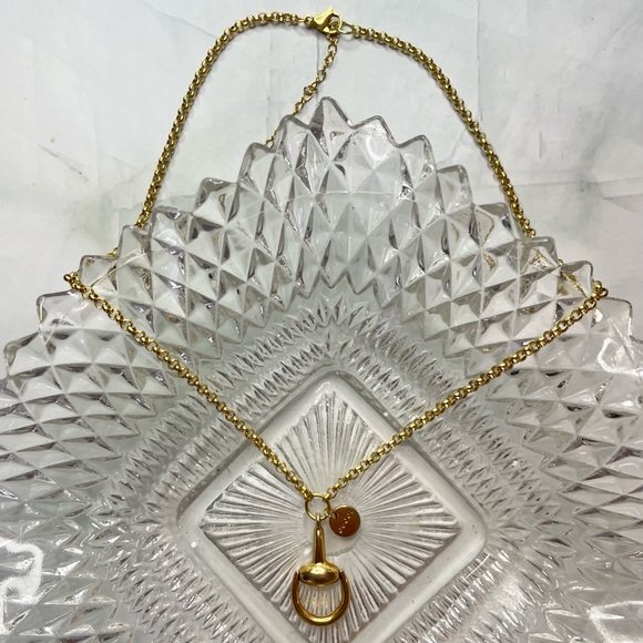 Gucci Gold Horsebit Rolo Chain Necklace - Picture 4 of 4